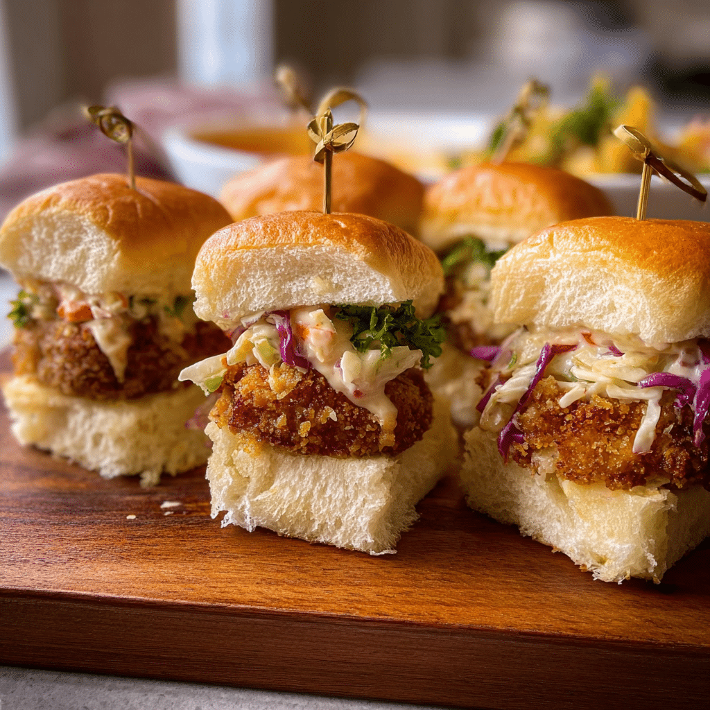 Crab Cake Sliders with Hawaiian Rolls
