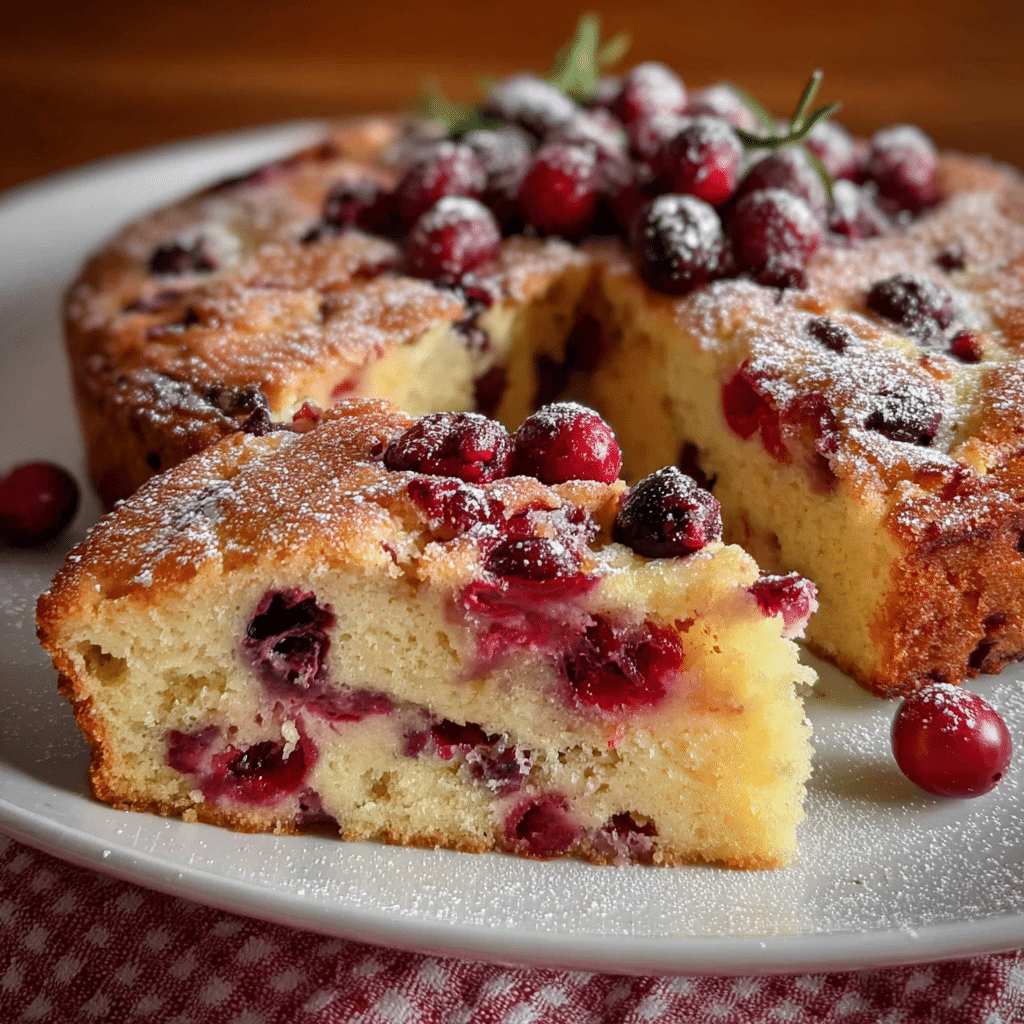 Cranberry Ricotta Cake