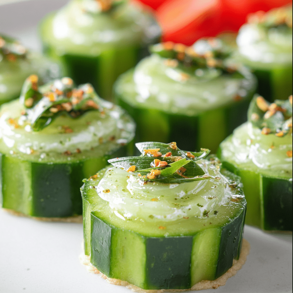 Dilly Cucumber Bites Appetizer