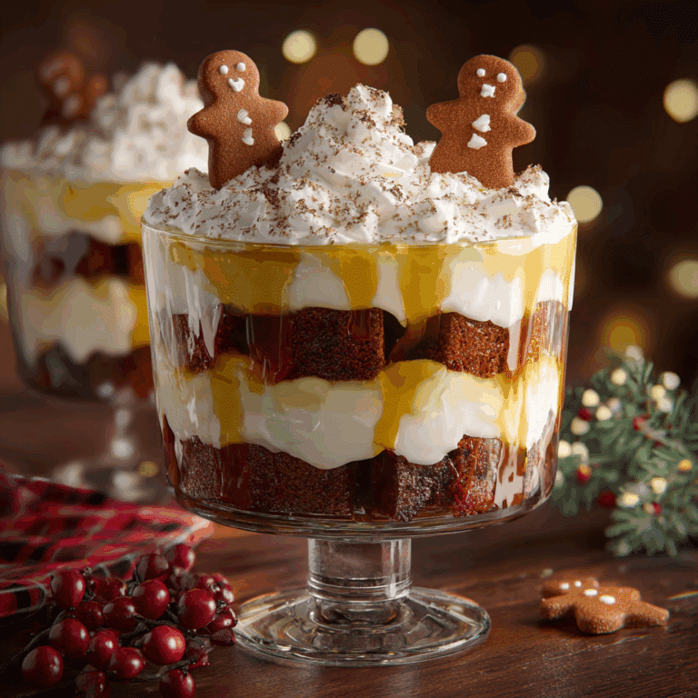 Festive Gingerbread Trifle