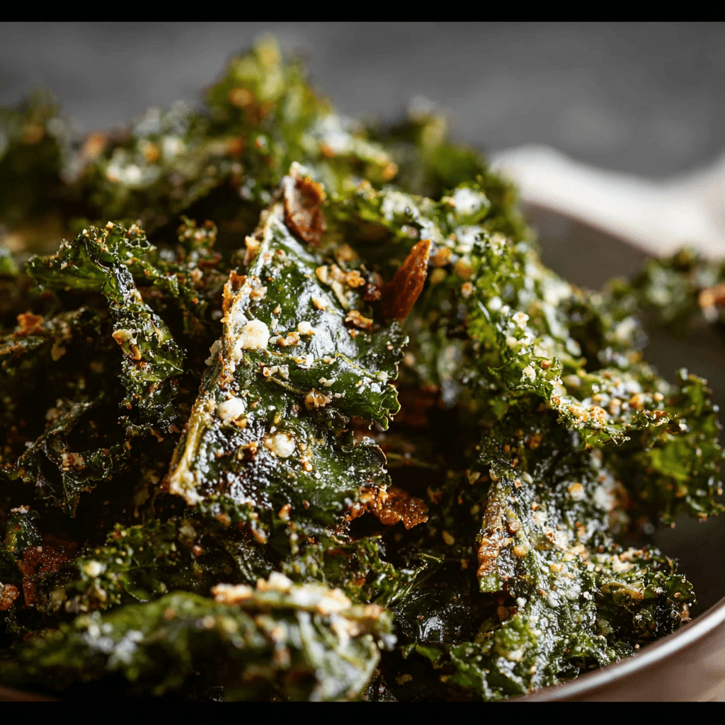 Garlic Parmesan Kale Chips