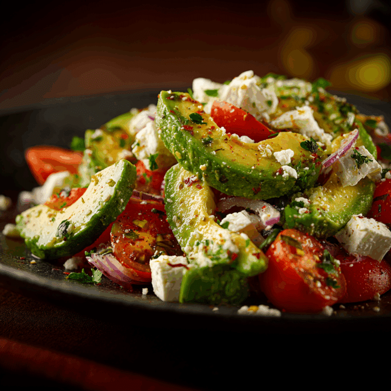 Greek Avocado Salad with Feta