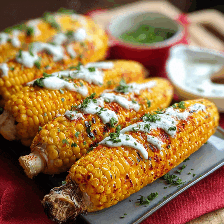 Grilled Buffalo Corn with Vegan Ranch
