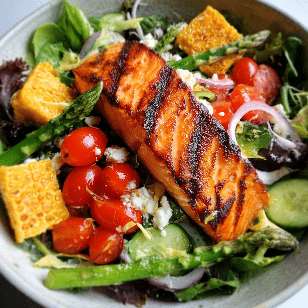 Grilled Summer Salmon Salad