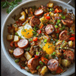 Kielbasa Breakfast Hash with Veggies and Potatoes