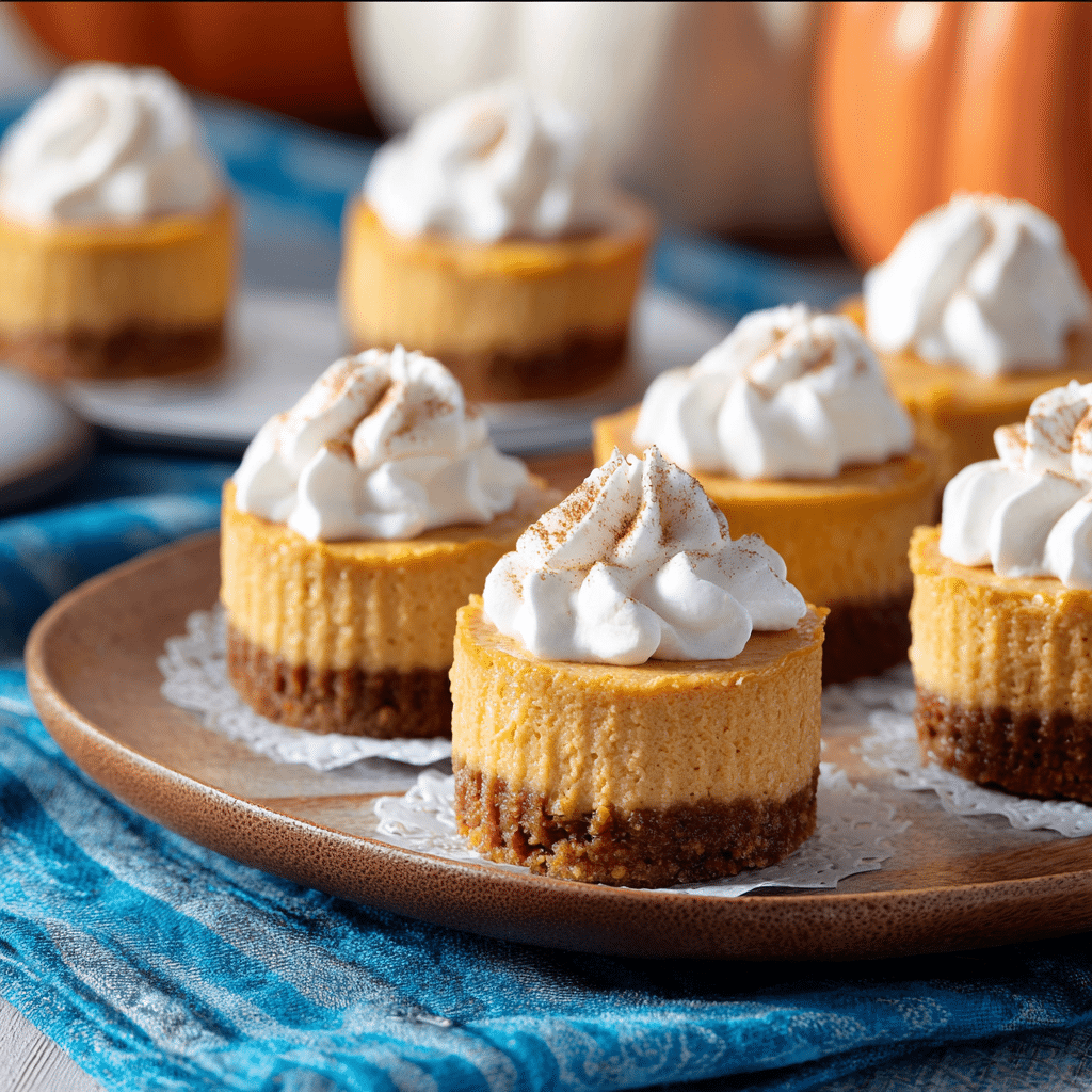 Mini Pumpkin Cheesecakes