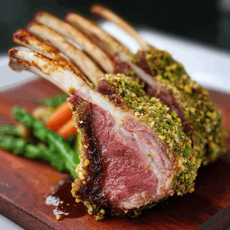 Pistachio Crusted Rack of Lamb