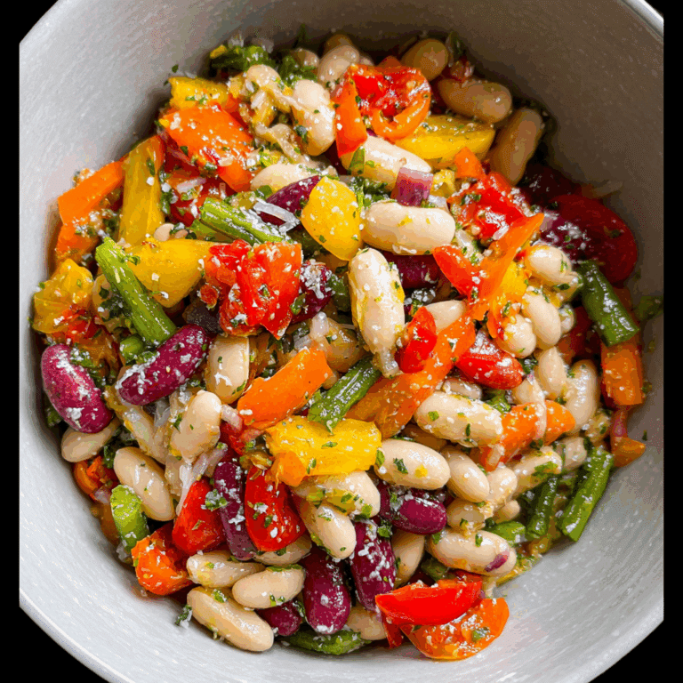 Rainbow Bean Salad