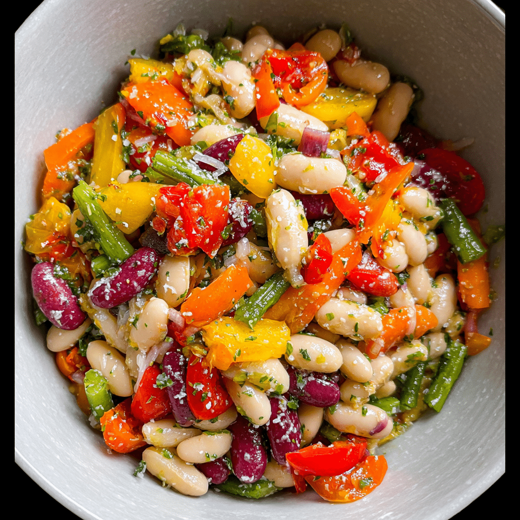Rainbow Bean Salad
