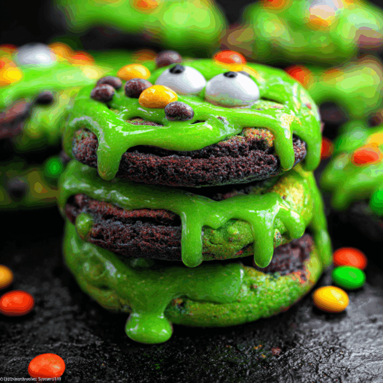 Slime-Filled Halloween Cookies