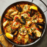 Spanish Paella with Chicken & Seafood