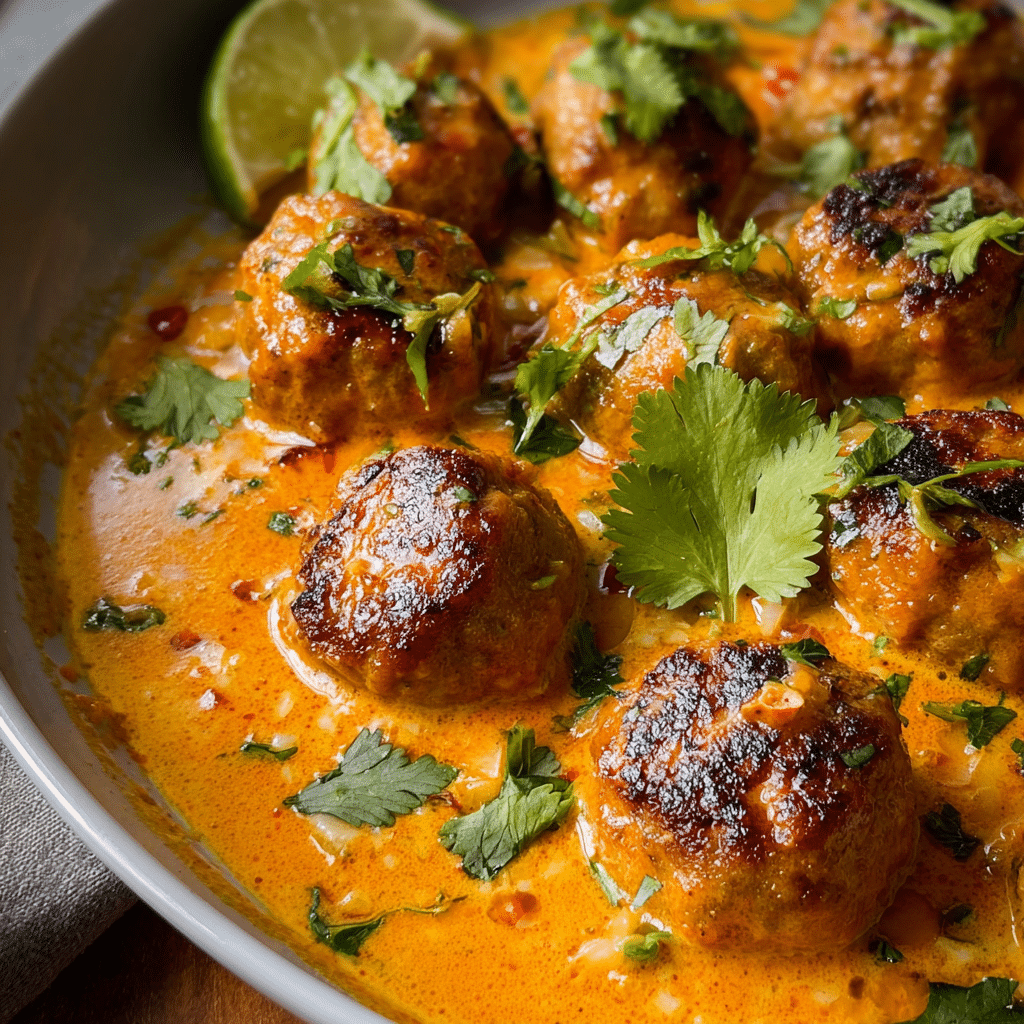 Thai Chicken Meatball Curry
