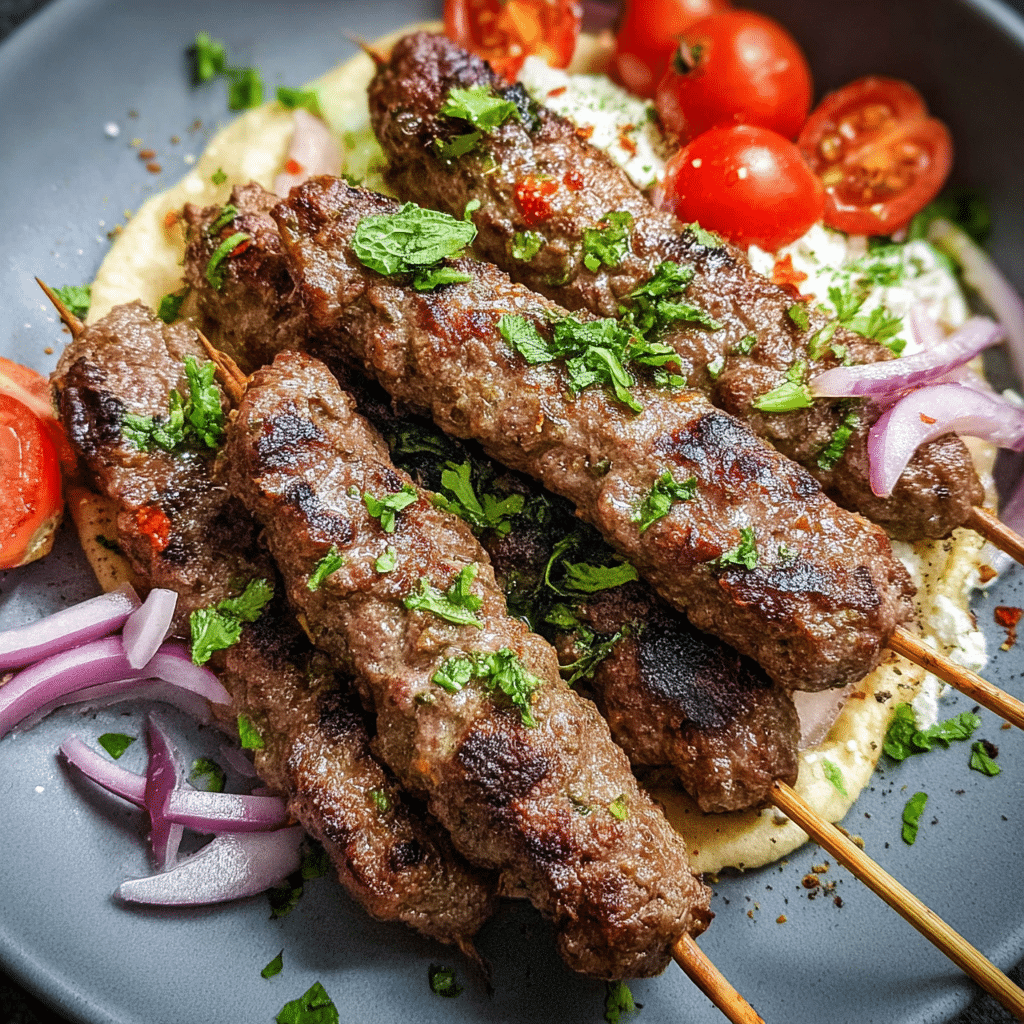 Beef Kafta Kebabs