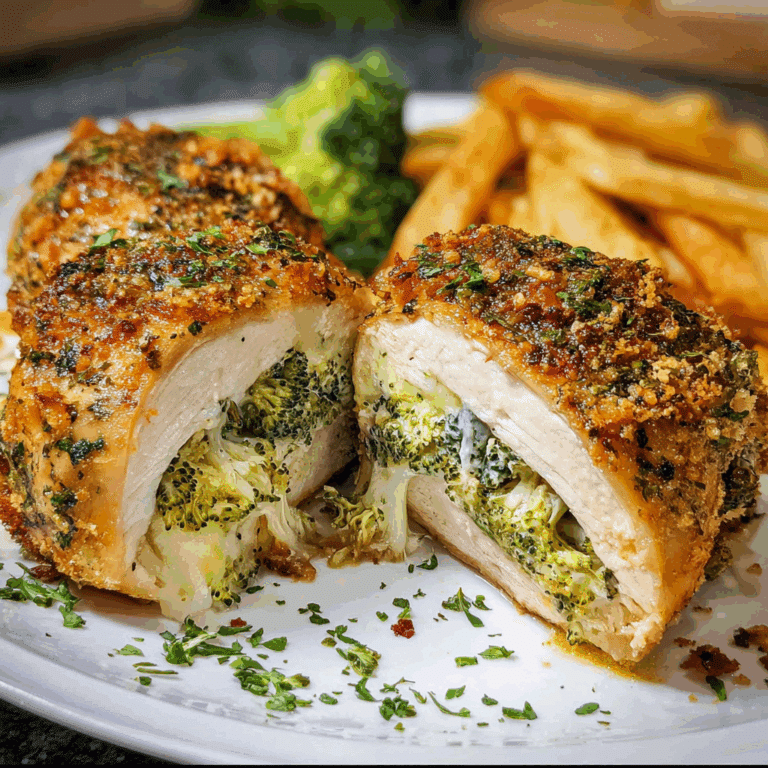Broccoli Cheese Stuffed Chicken