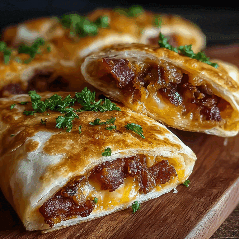 Cheesy Garlic Bacon Tortillas