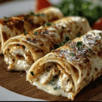 Cheesy Garlic Chicken Wraps for a Flavorful Meal