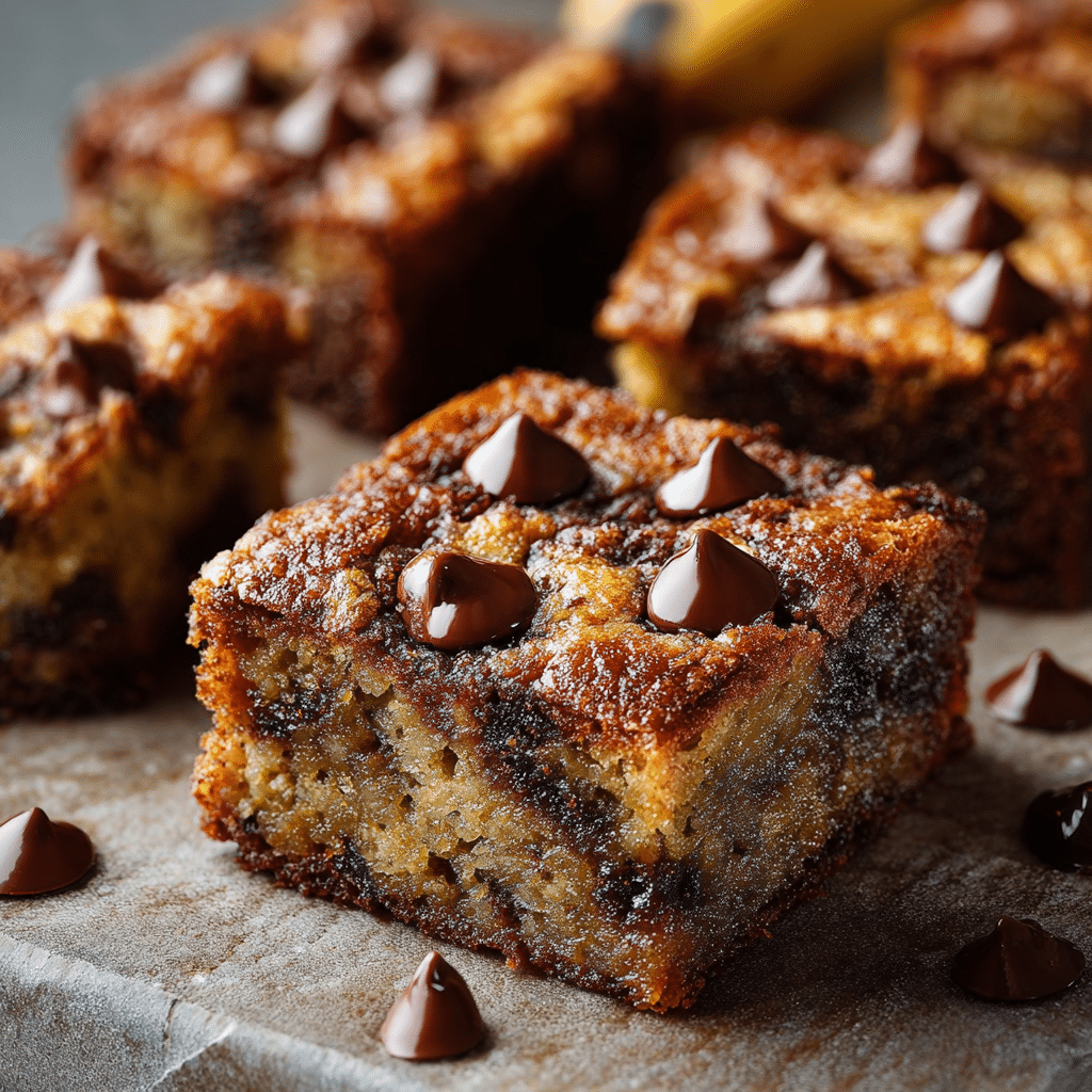 Chocolate Chip Banana Bars