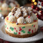 Christmas Sugar Cookie Cheesecake