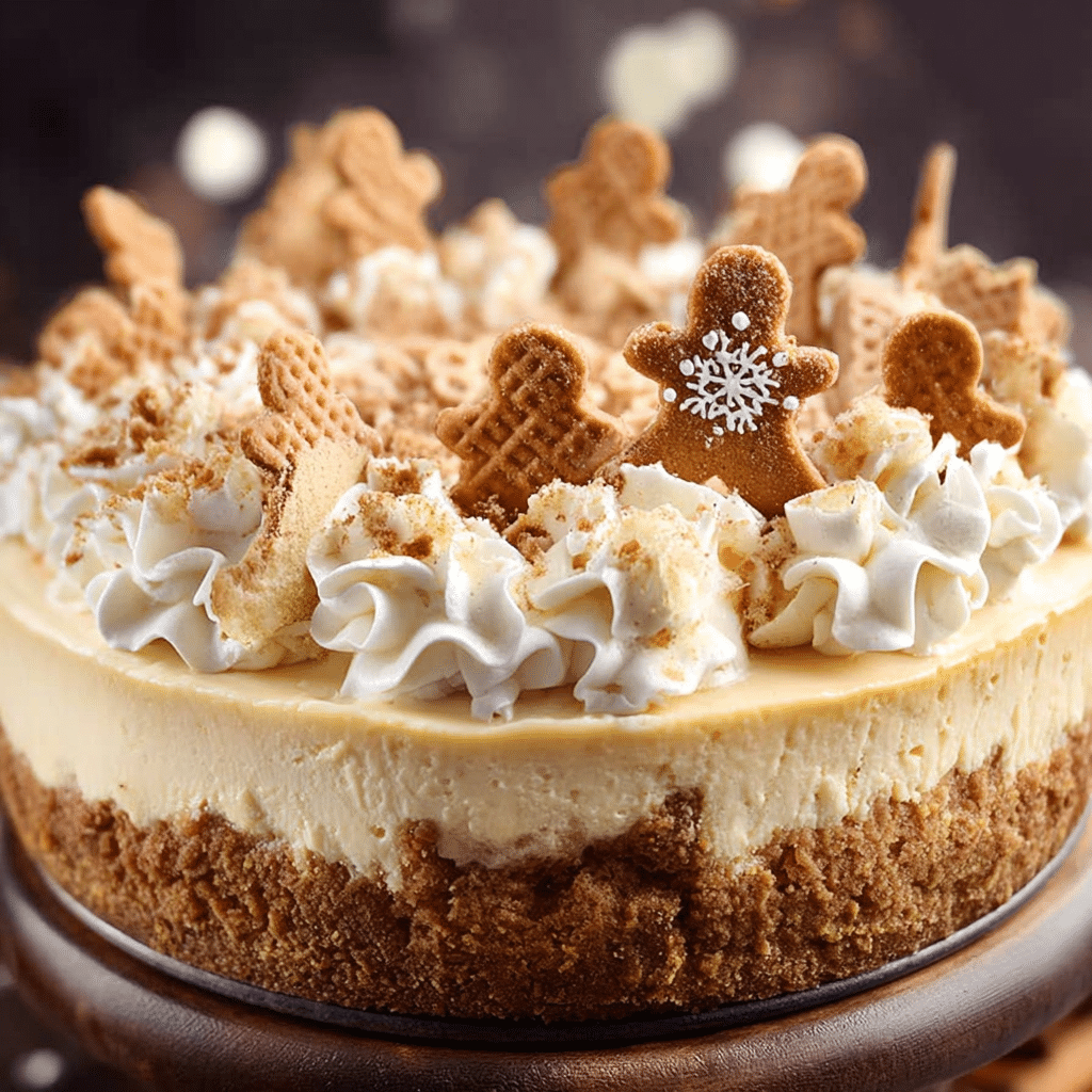 Creamy Gingerbread Cheesecake with Maple Frosting Recipe