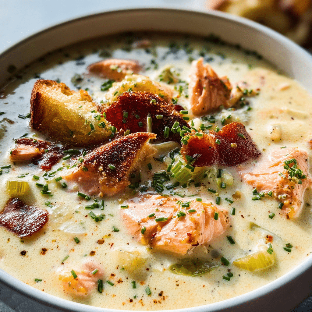 Creamy Salmon Chowder Soup