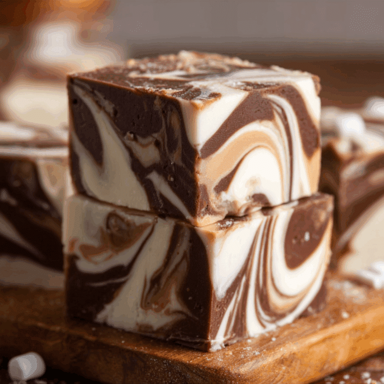 Easy Marshmallow Swirl Fudge