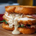 Grilled Chicken Cordon Bleu Sandwich