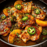 Jalapeño Peach Chicken