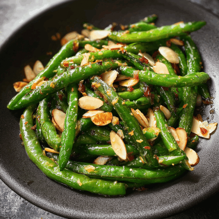 Keto Green Bean Almondine