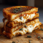 Lazy Chicken Parmesan Grilled Cheese – A Cheesy, Crispy Delight