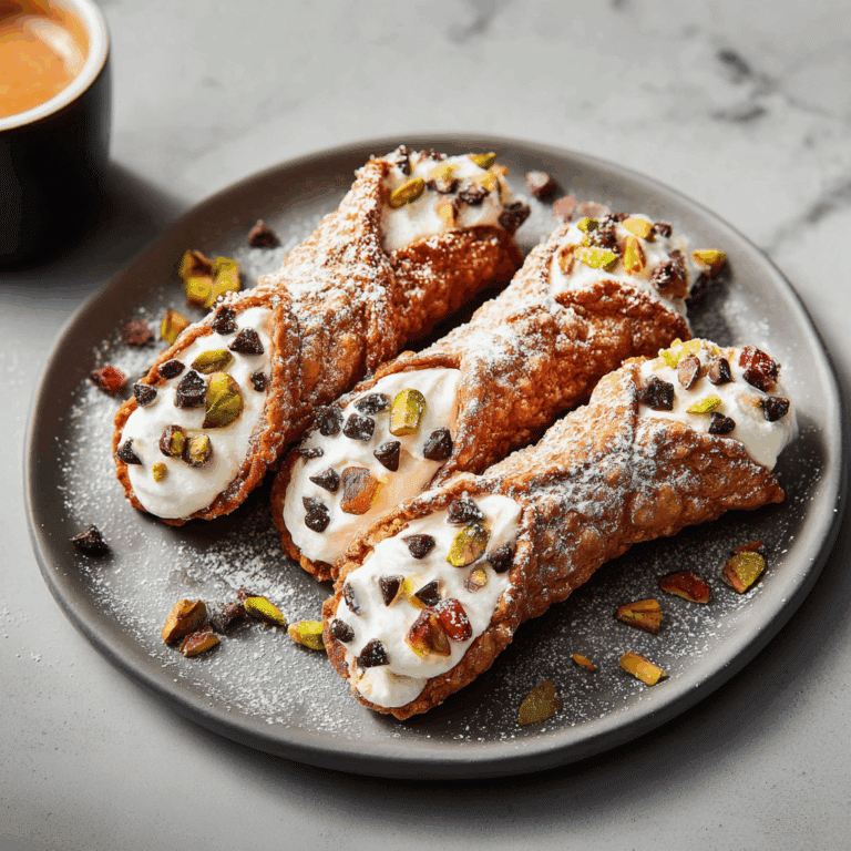 Sicilian Cannoli with Ricotta Filling
