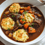 Slow Cooker Beef Stew with Dumplings
