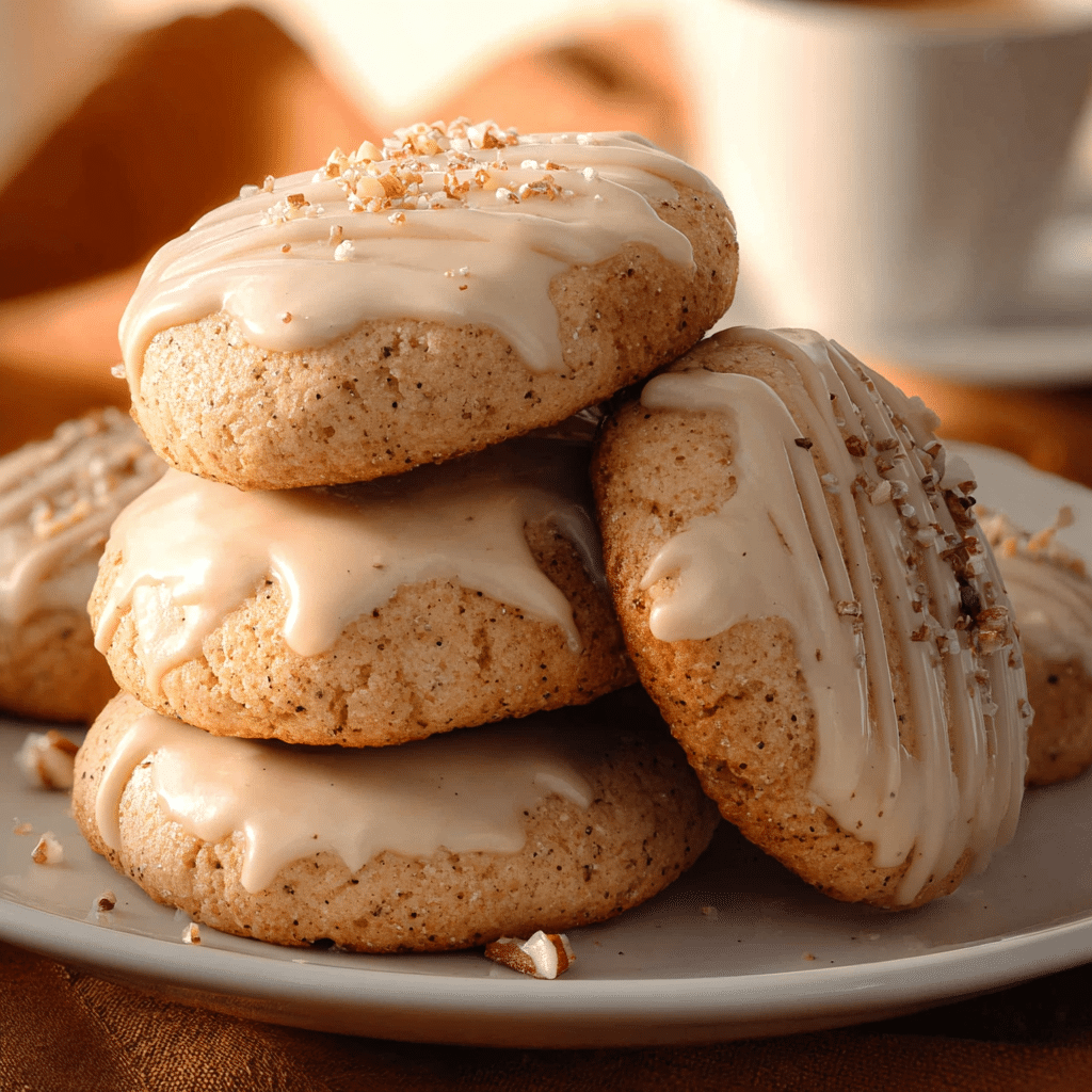 Soft Maple Cookies with Brown Butter Icing