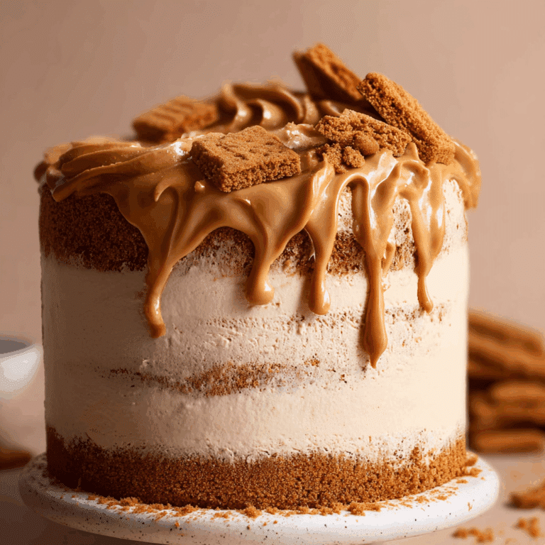 Vegan Biscoff Cookie Butter Cake