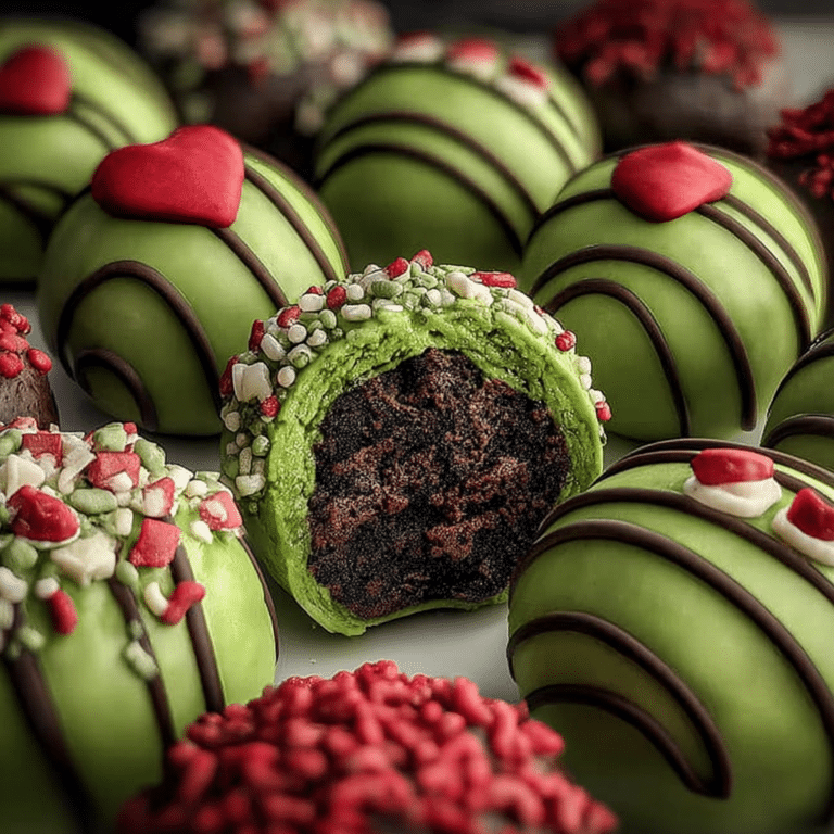 Grinch Christmas Truffles