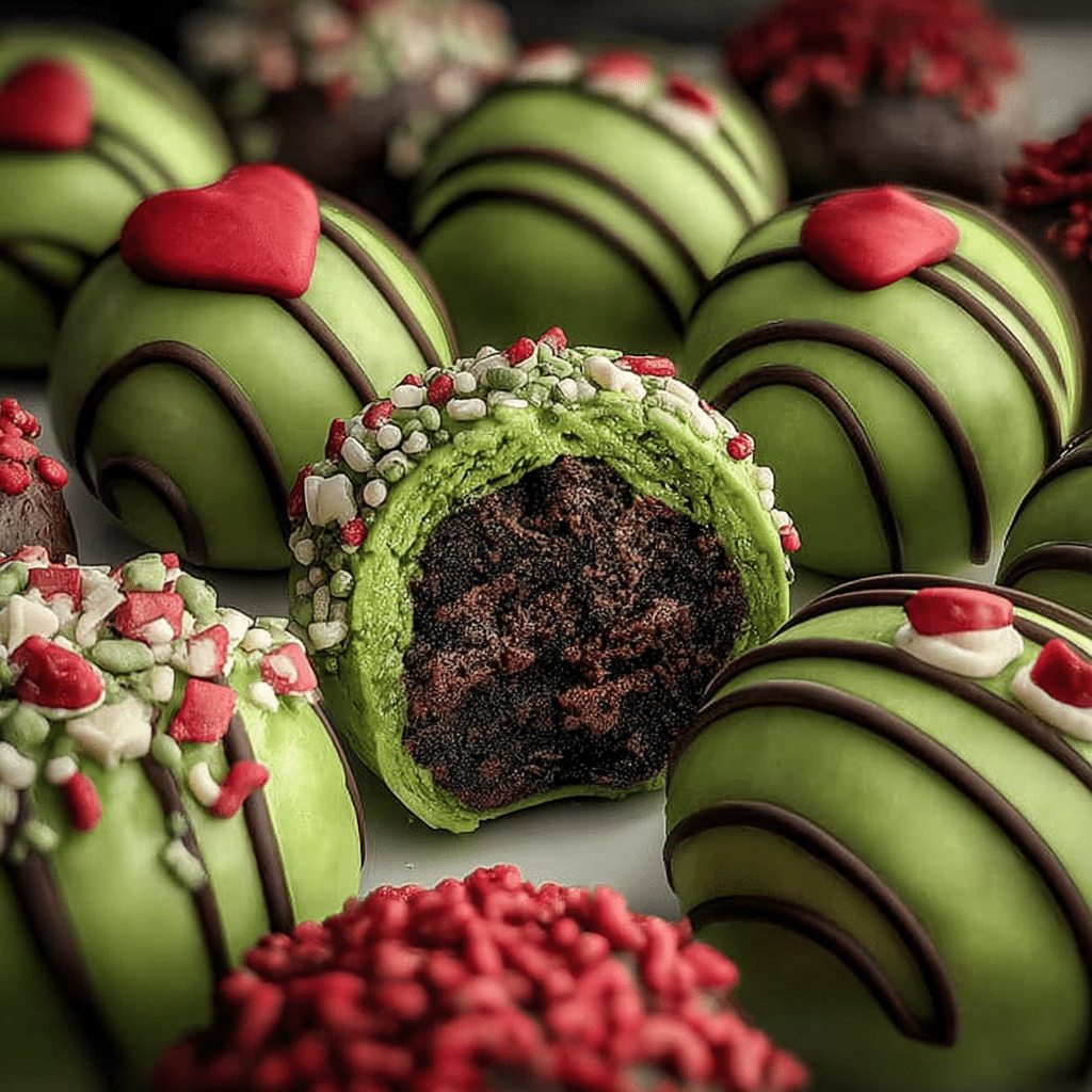 Grinch Christmas Truffles
