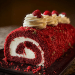 Red Velvet Yule Log