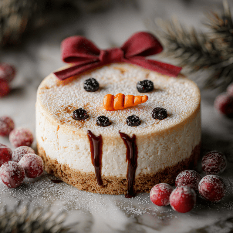 Snowman Cheesecake